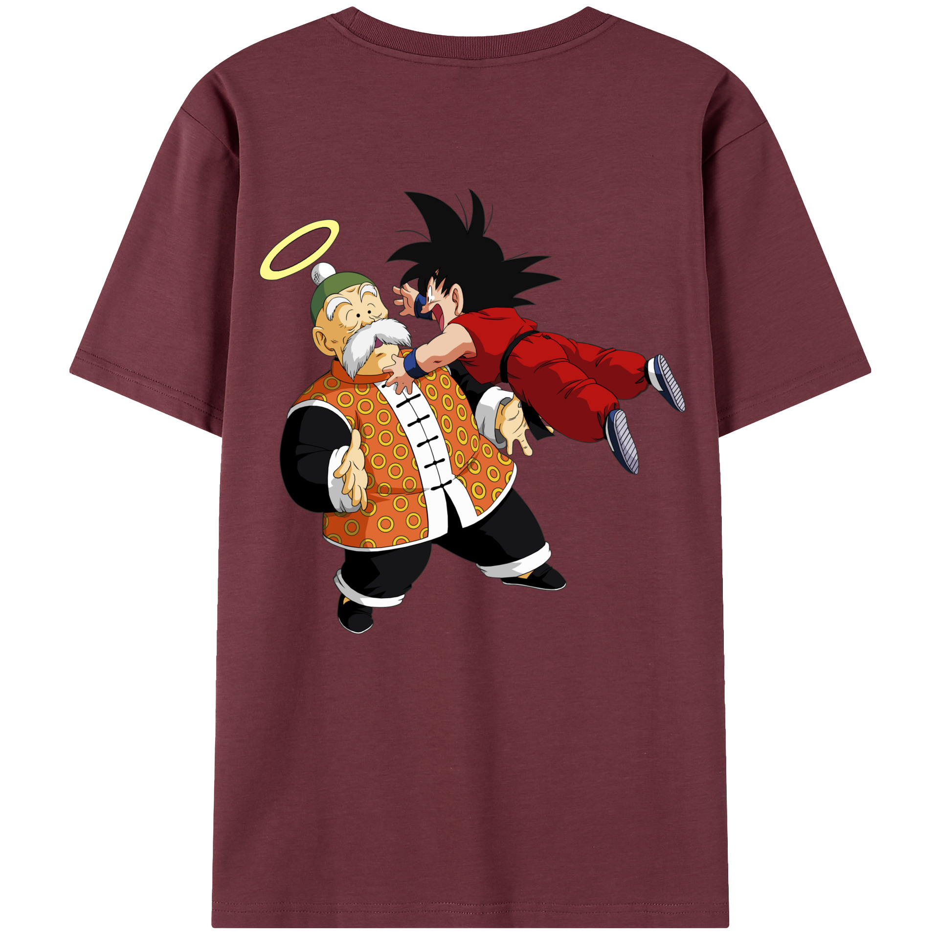 （画像用） ドラゴンボール 孫悟空（そん ごくう）Son Goku カカロット DRAGON BALL Kakarotto 綿100％半袖Tシャツ（背面プリント）